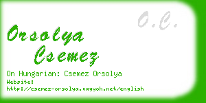 orsolya csemez business card